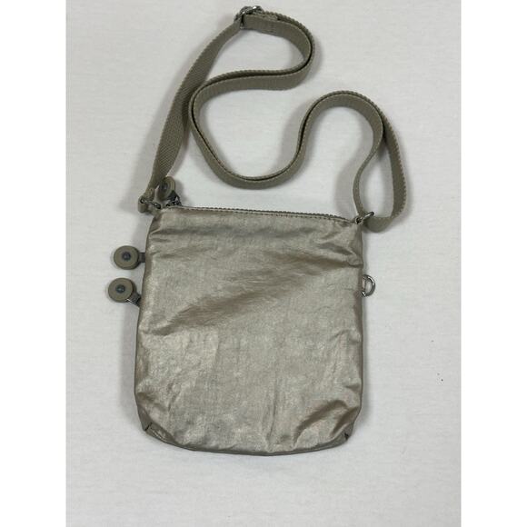 Kipling Brand Vintage Crossbody Bag Mini Small Purse GOLD/Champagne - Picture 2 of 5